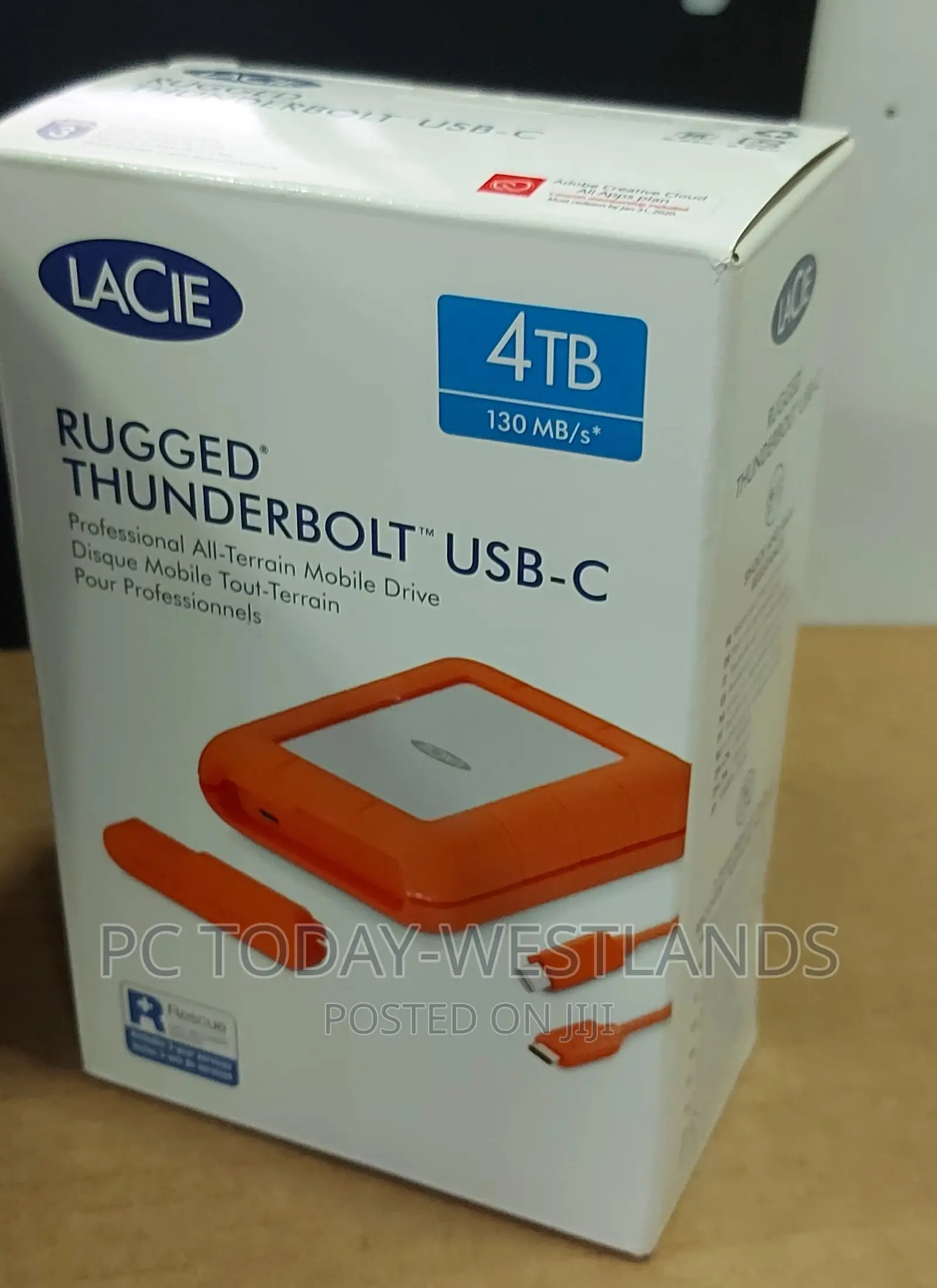 Lacie 4TB Rugged RAID Hard Disk Drive With Thunderbolt 3