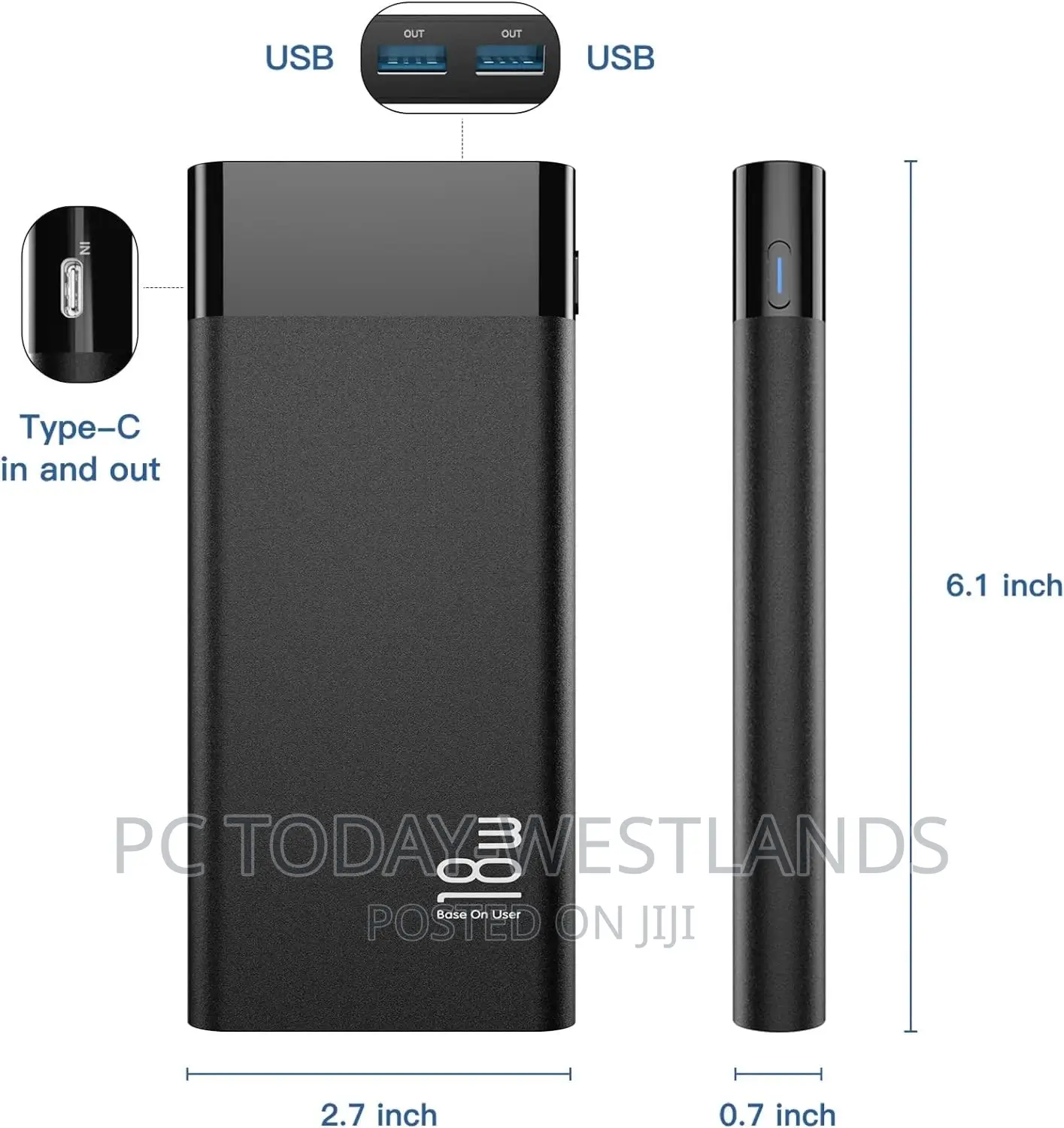 LIZVIE Smart Hidden Camera Power Bank Smart Camera With Wide