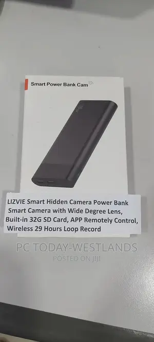LIZVIE Smart Hidden Camera Power Bank Smart Camera With Wide