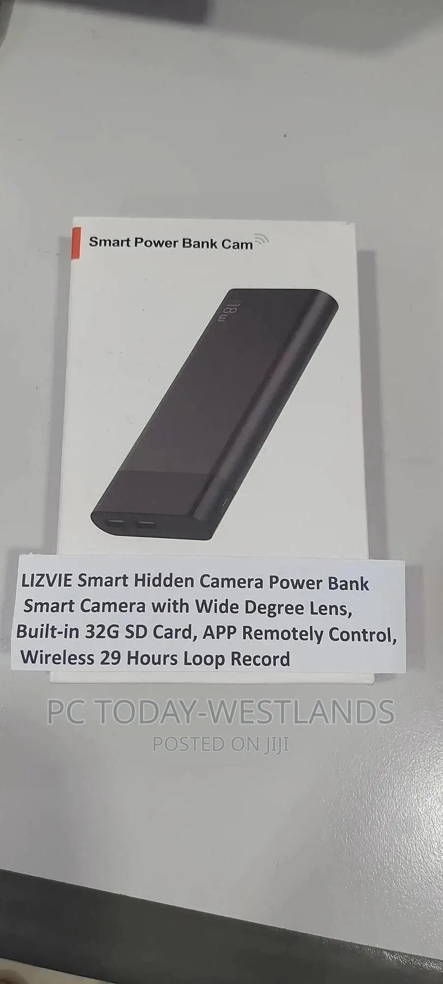 LIZVIE Smart Hidden Camera Power Bank Smart Camera With Wide