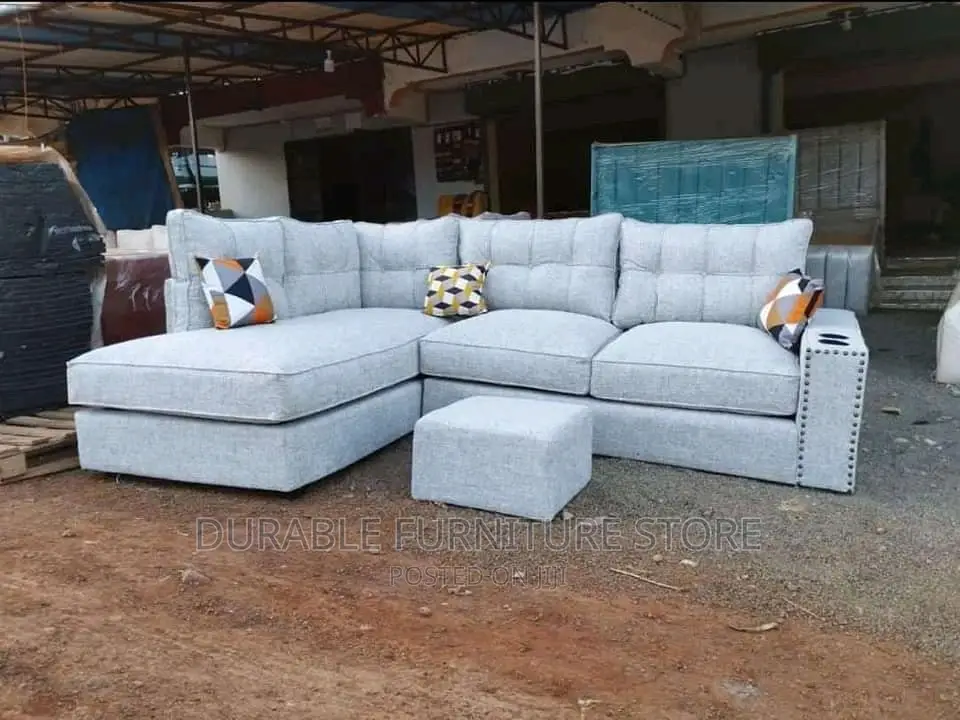 6 Seater L Shape and Cup Holder
