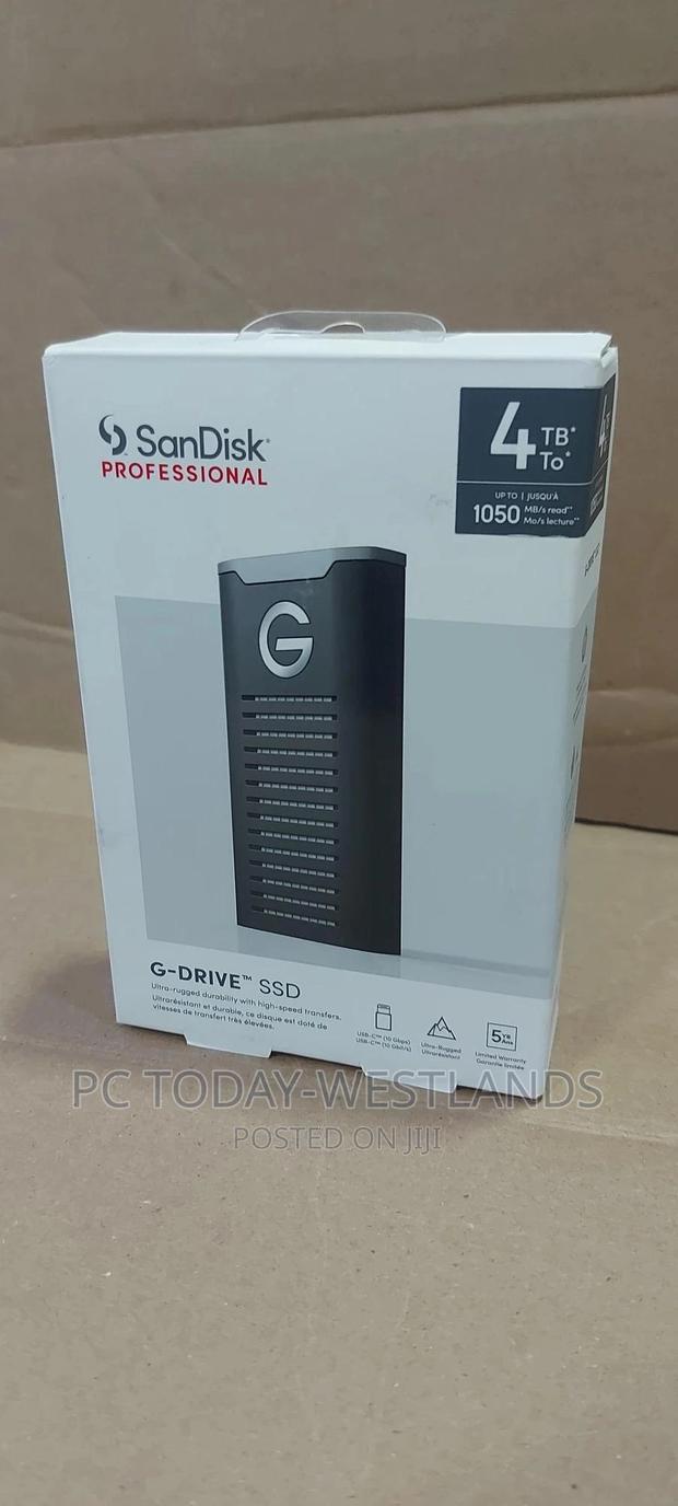 Sandisk Professional 4tb G-drive Ssd - Ultra-rugged, Ip67