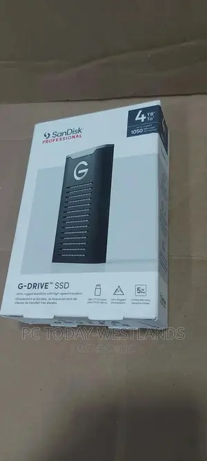 Sandisk Professional 4tb G-drive Ssd - Ultra-rugged, Ip67