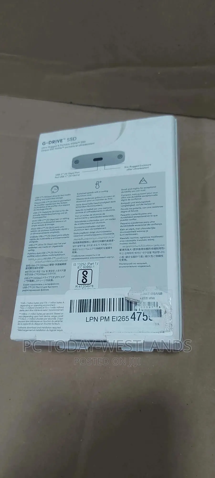 Sandisk Professional 4tb G-drive Ssd - Ultra-rugged, Ip67