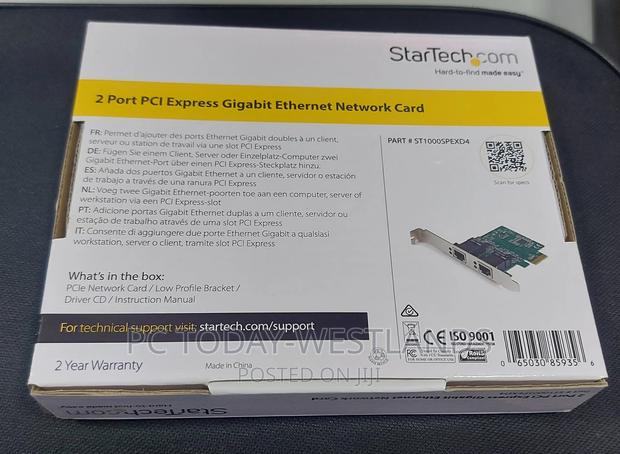 Startech.Com Dual Port Gigabit PCI Express Server Network