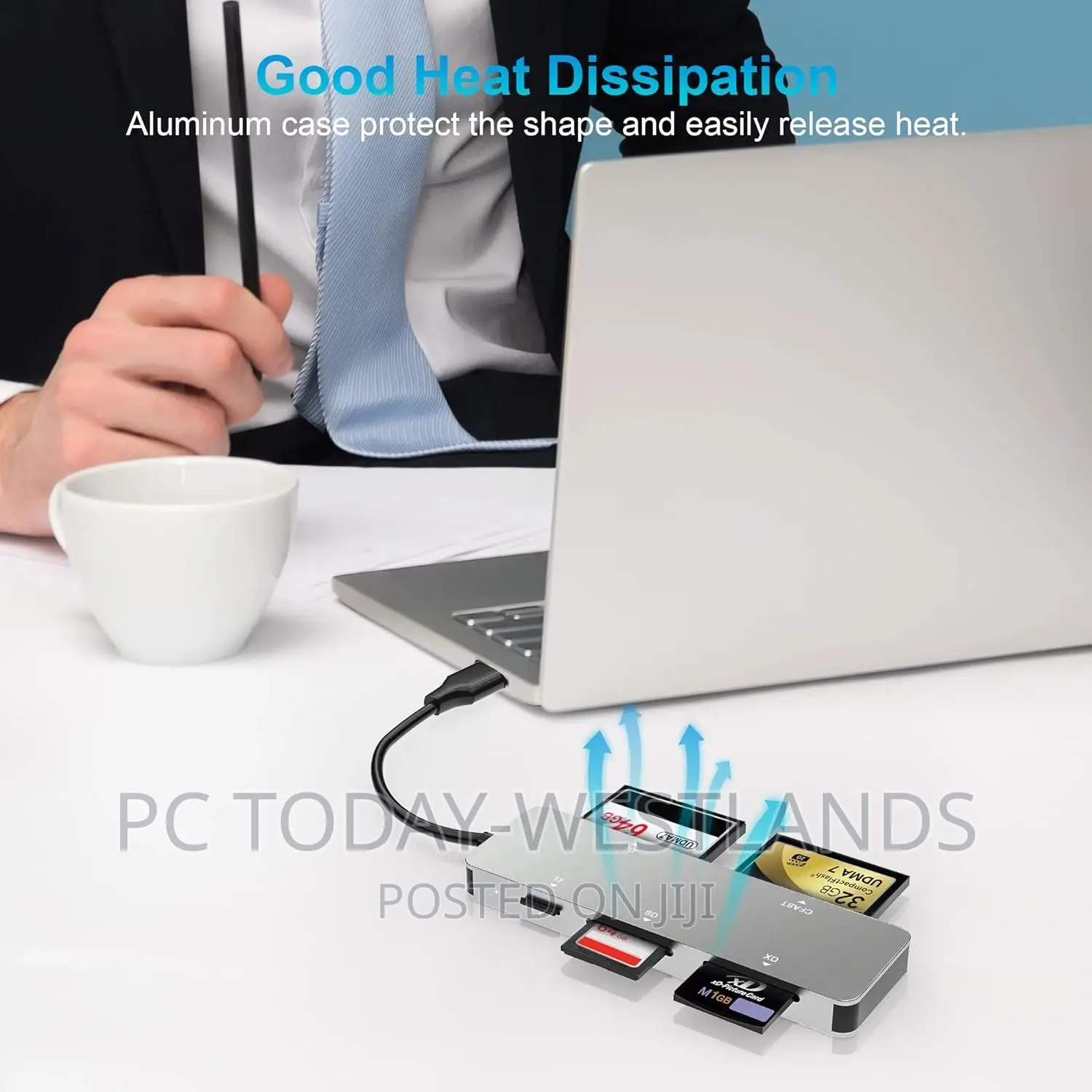 Cfast 2.0 Card Reader,USB 3.0 USB C CF/SD/TF/XD Aluminum