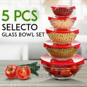 5 Piece Glass Bowl Set