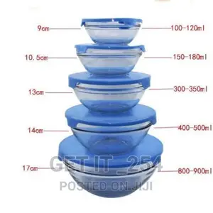 5 Piece Glass Bowl Set