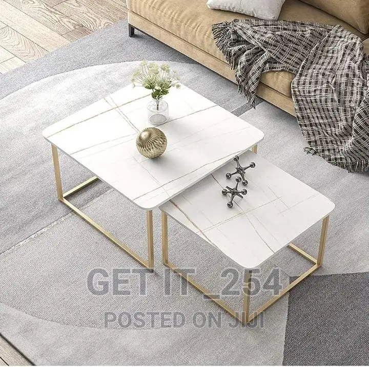 *Modern Tempered Glass Nesting Coffee