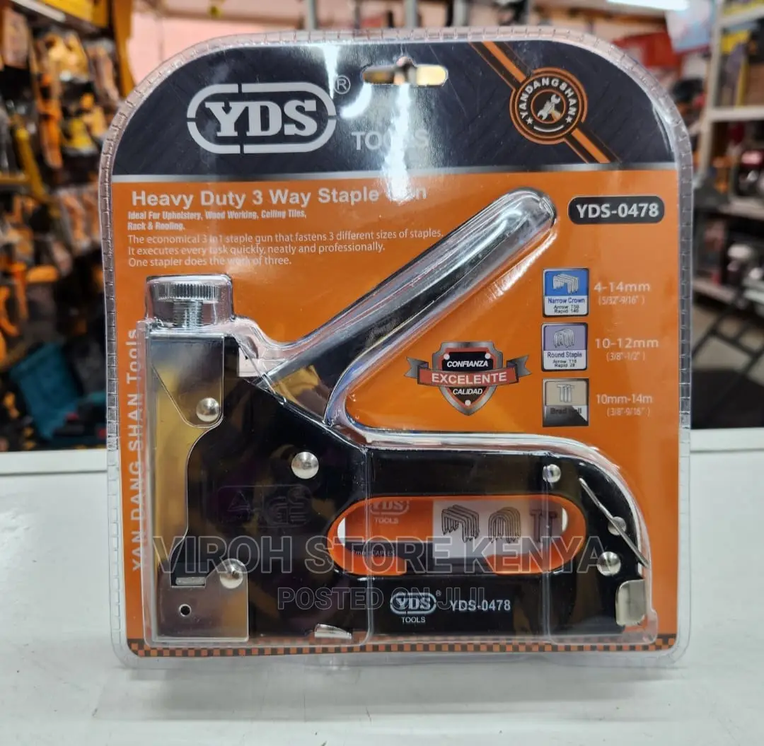 YDS Staple Gun Heavy Duty 3 Way Staple Gun Stapler