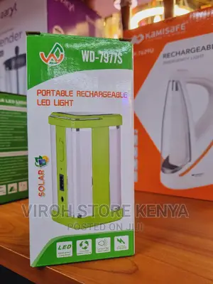 Portable Rechargeable LED Emergency Lamp With Solar