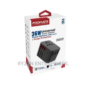 Promate Tripmate-36w Smart Charging Universal Travel Adapter