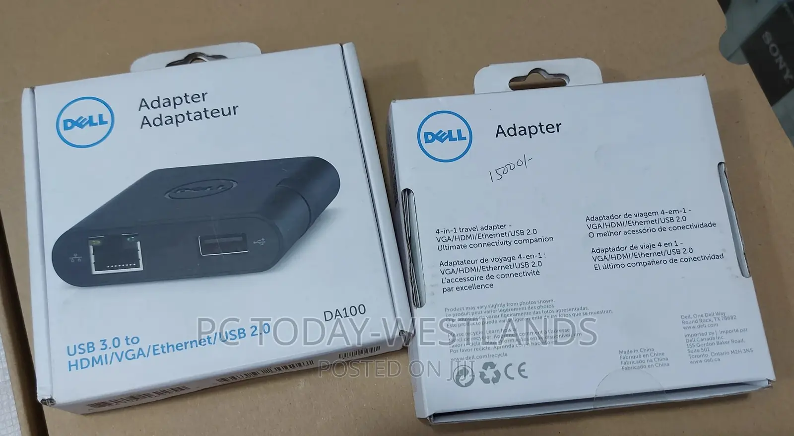 Dell Universal Adapter (DA100) HDMI/VGA/USB/ETHERNET