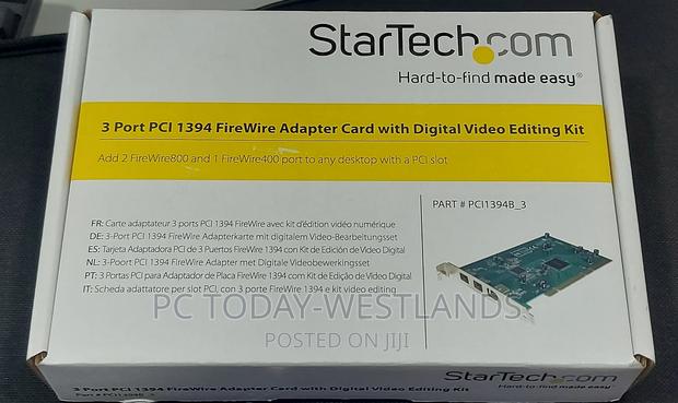 Startech 3 Port PCI 1394b Firewire Adapter Card