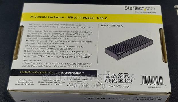 Startech.Com USB-C 10gbps to M.2 Nvme SSD Enclosure - thumbnail 2