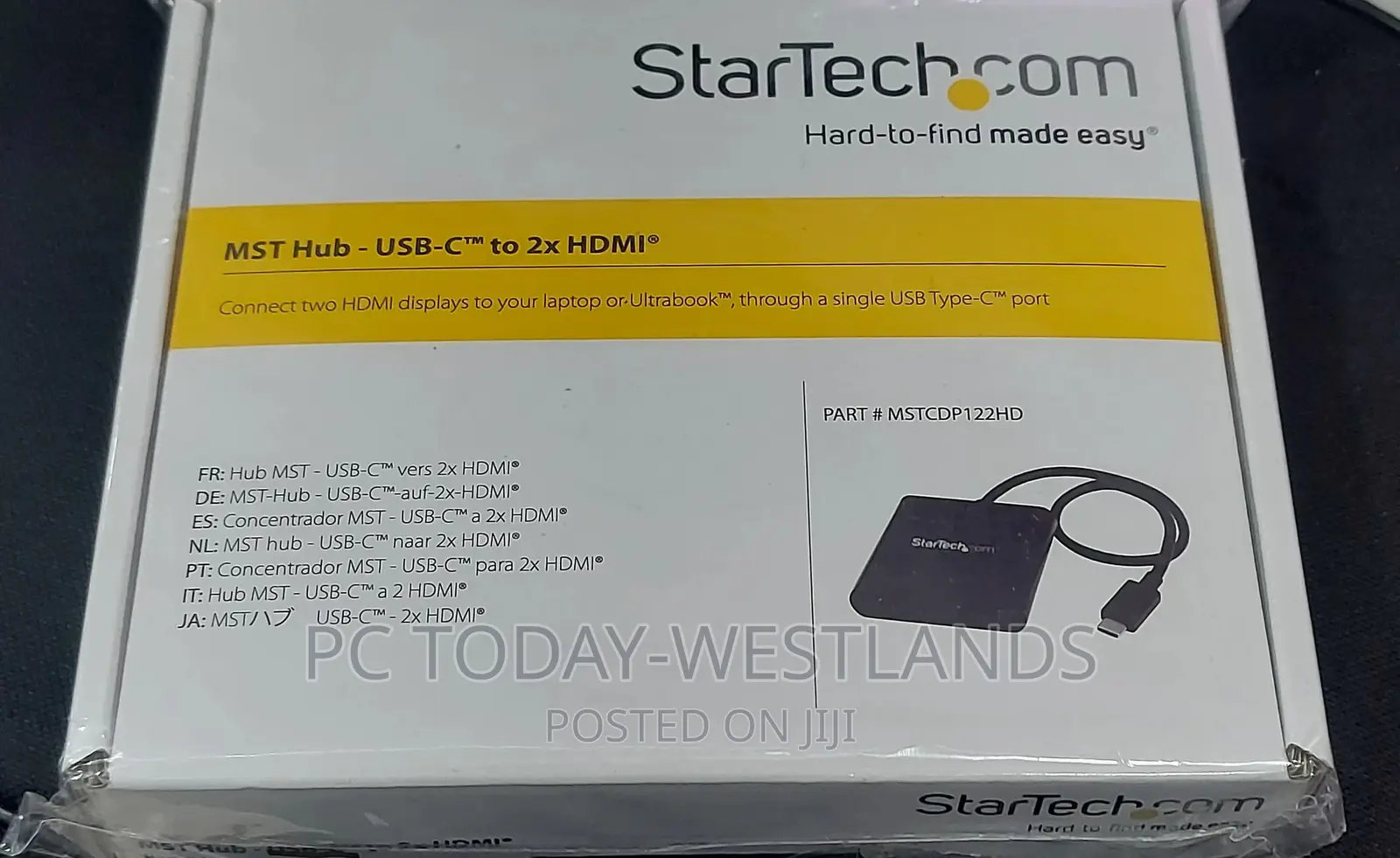 Startech 2-Port USB Type-C to HDMI MST Hub
