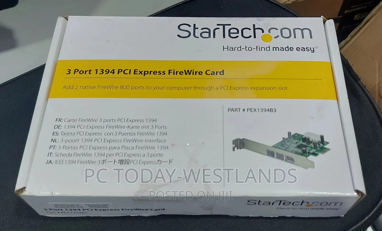 Startech 3-Port Firewire 800/400 (1394b/A) Pcie Card Adapter