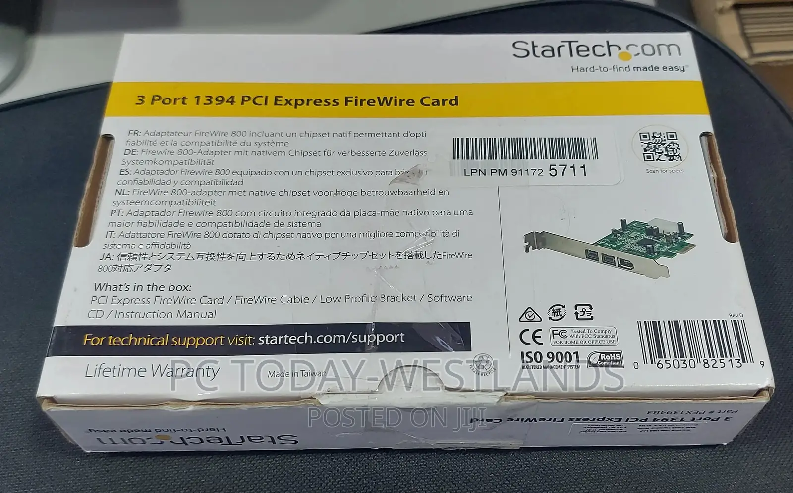 Startech 3-Port Firewire 800/400 (1394b/A) Pcie Card Adapter