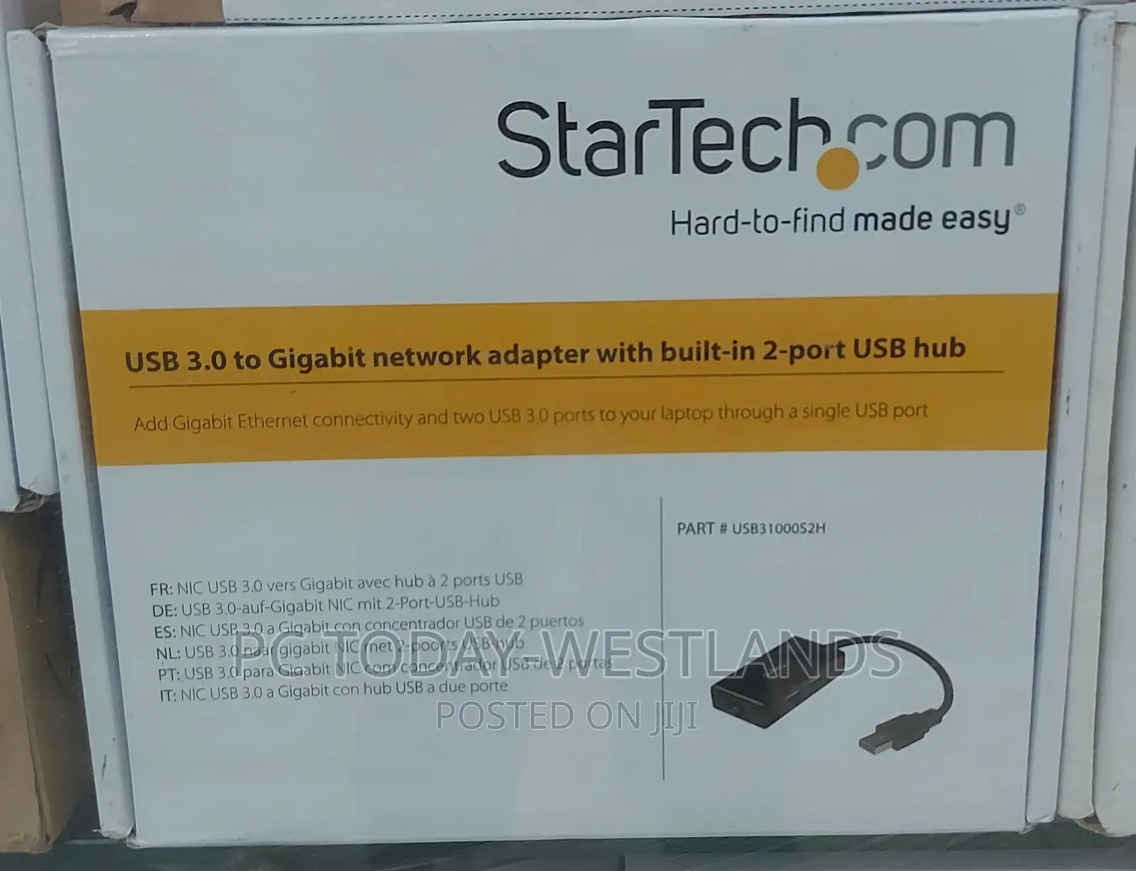 Startech.Com 2 Port USB 3.0 Hub With Ethernet - USB 3.0 X 2
