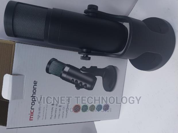 360° High Quality RGB Lighting Podcast Desktop Microphone - main view