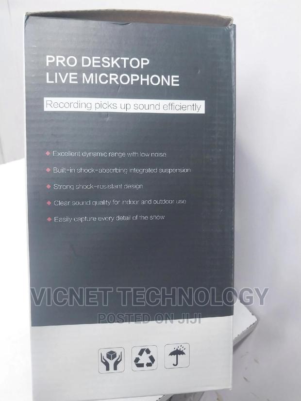 360° High Quality RGB Lighting Podcast Desktop Microphone - thumbnail 3