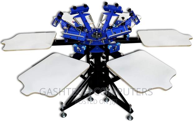 6 Color 6 Station Screen Printing Machine Screen Platen R
