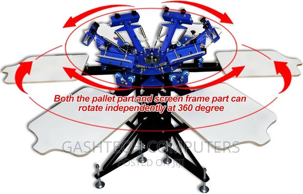 6 Color 6 Station Screen Printer - main view