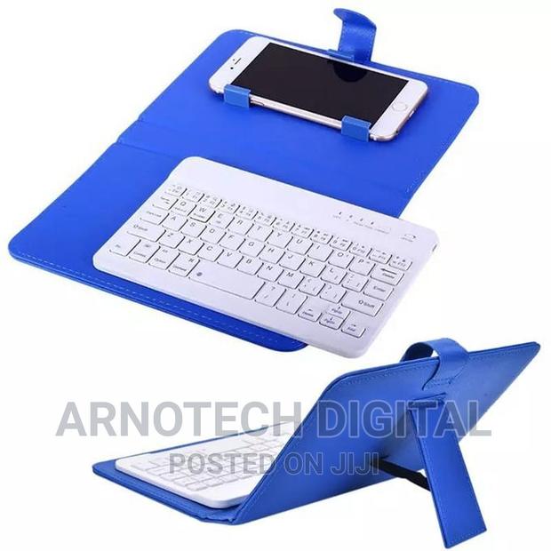 Universal Wireless Bluetooth Keyboard Flip Case Cover With - thumbnail 3