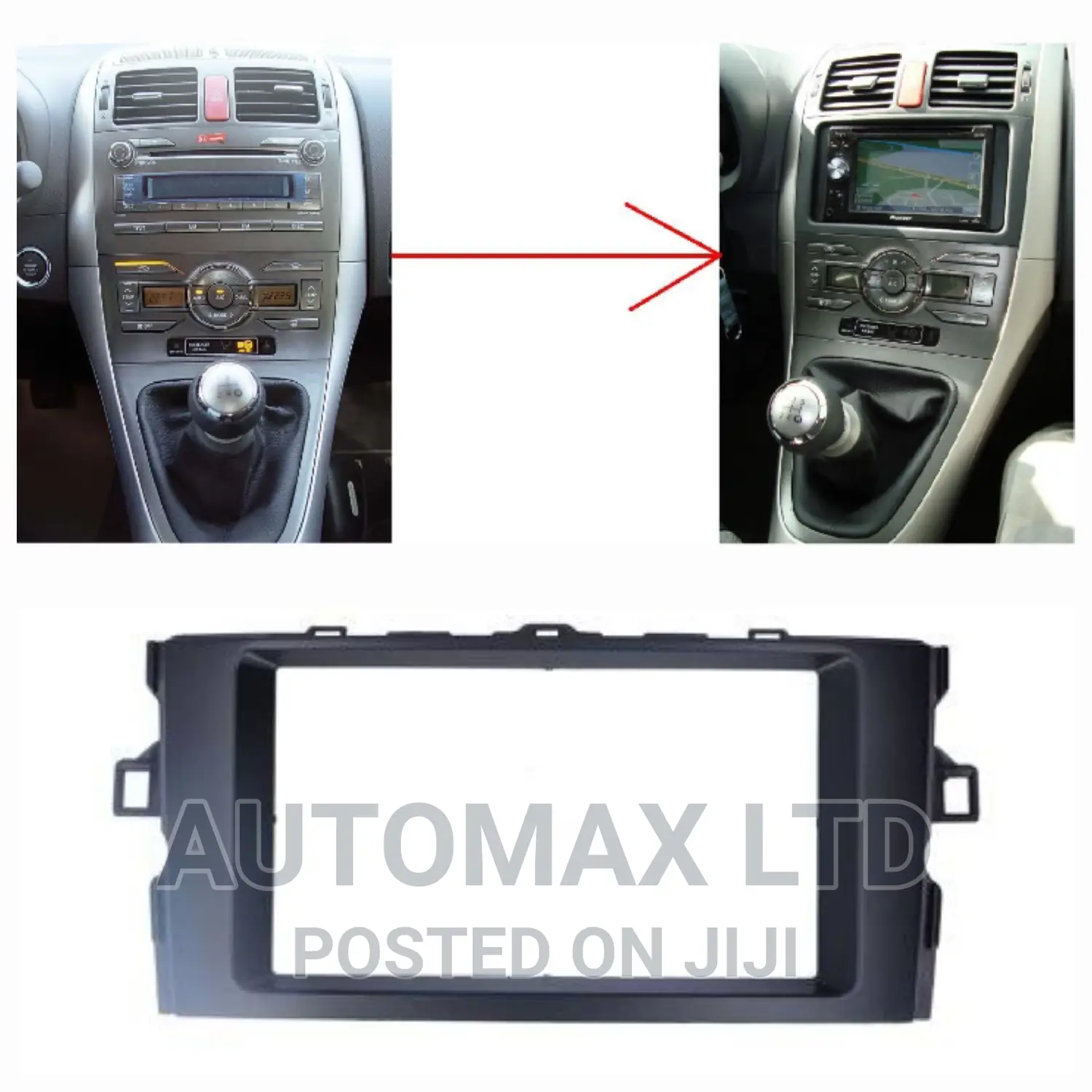 Toyota Auris (Old Shape), Yr2006/10, Radio Upgrading Frame