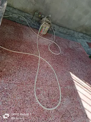 Red White Cement Floor Terrazo