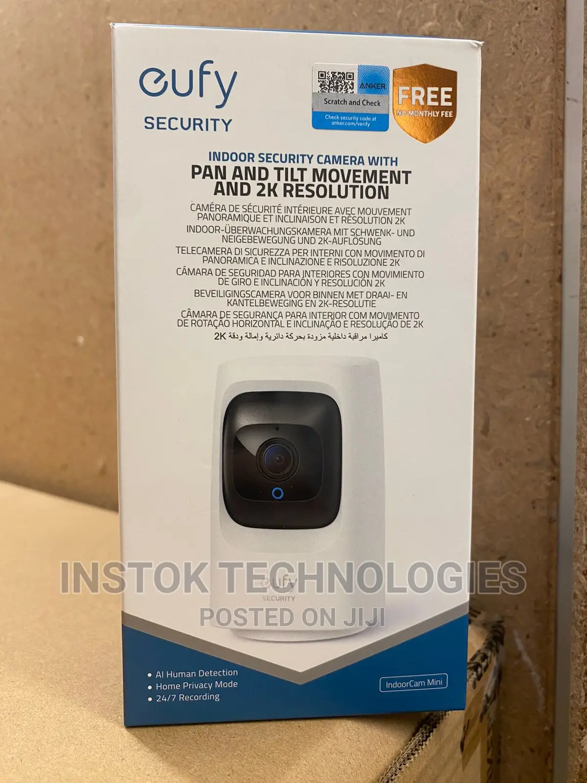 Eufy Security Indoor Cam Mini HD Wi-Fi Pan Tilt Camera