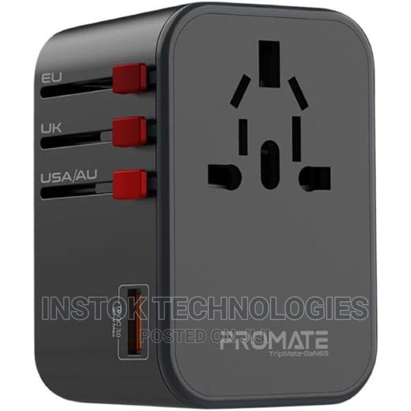 Promate 65W Power Delivery Ganfast Travel Adapter