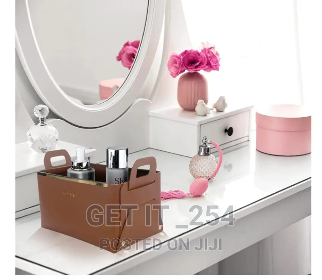 Multifunction PU Leather Collapsible Sundries Storage
