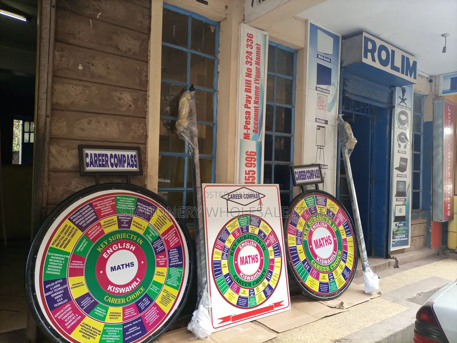 Free Standing Career Wheel 4ft Double Sided