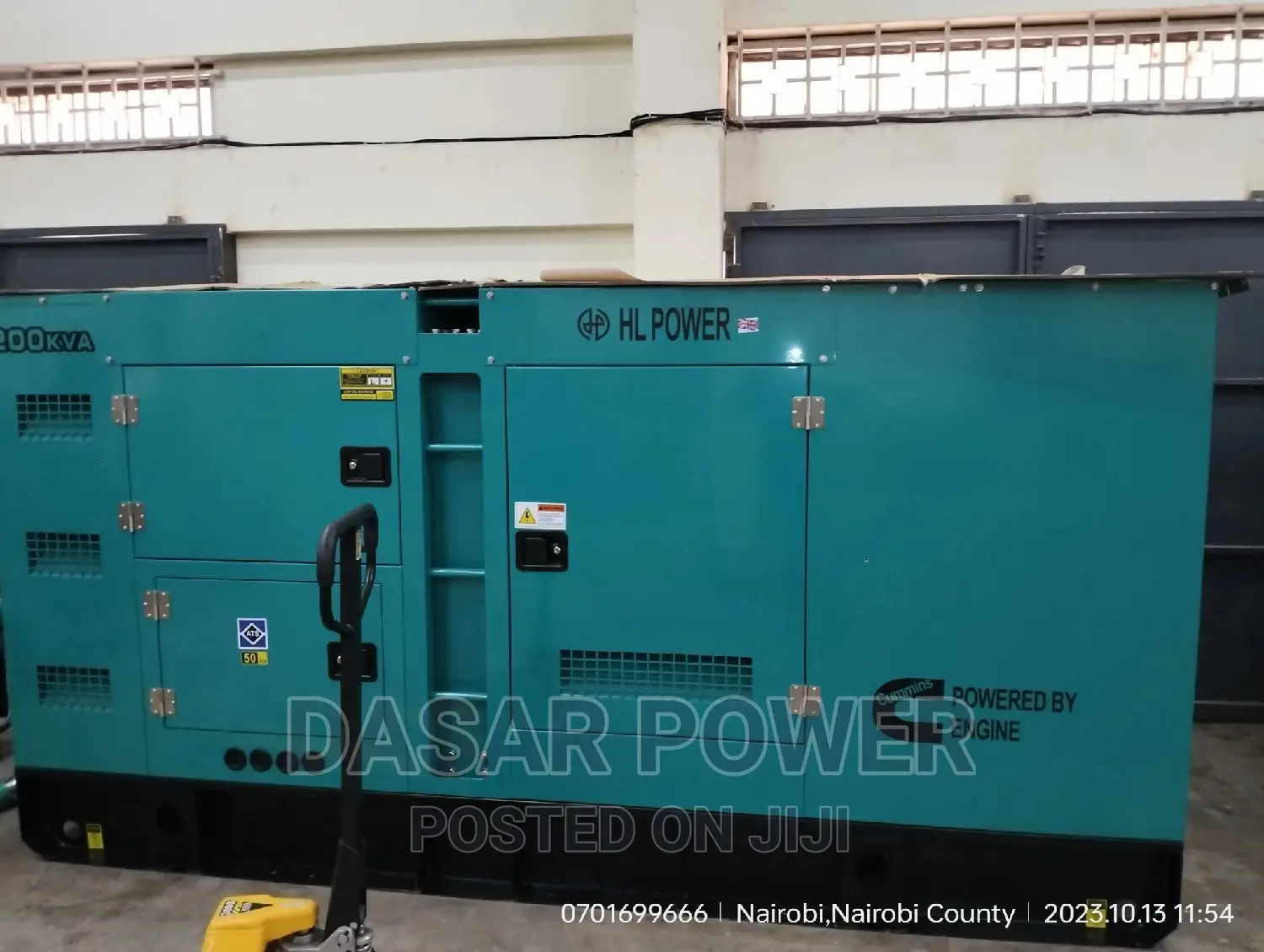 200kva Cummins Silent Generator
