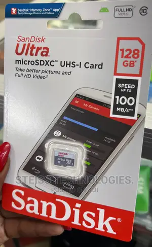 128gb Sandisk Class 10 Memory Card