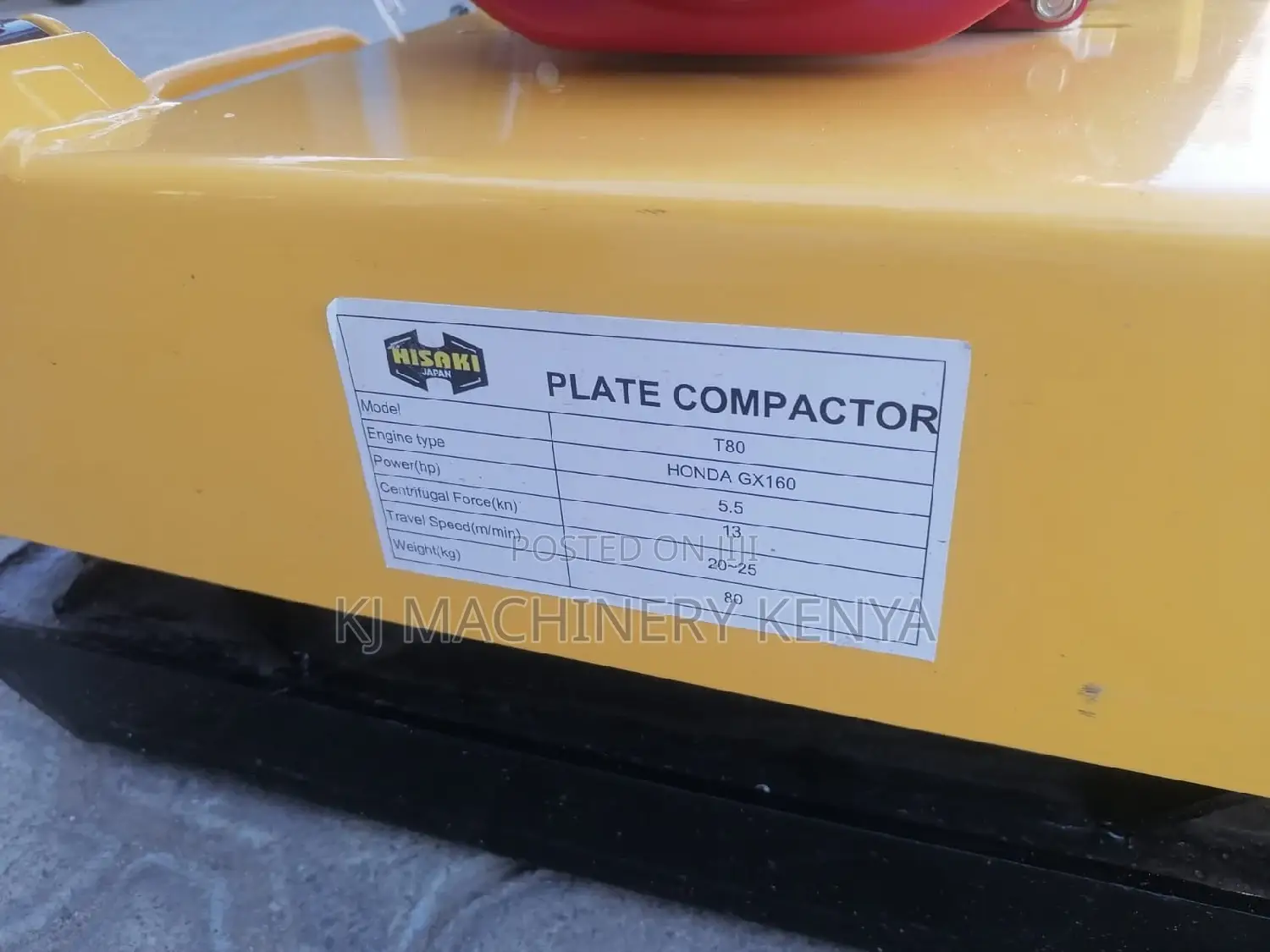 Honda Engine Petrol Power Plate Compactor-80kgs