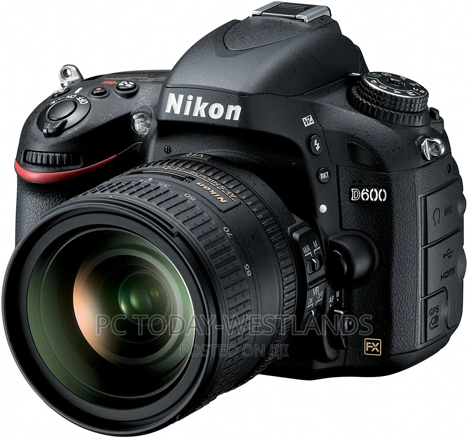 Nikon D600 24.3 MP CMOS Fx-Format Digital SLR Camera