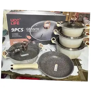 9pcs Stainless Steel Granite Cookware Set