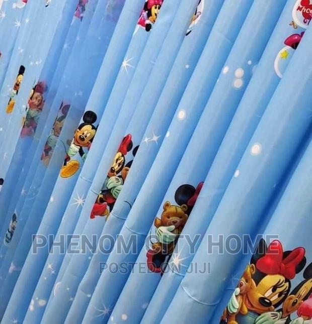 Kids Room Cartoon Themed Curtains - thumbnail 2