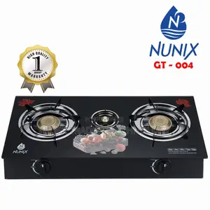 Nunix 3 Burner Gas Burner Gt-004 Black