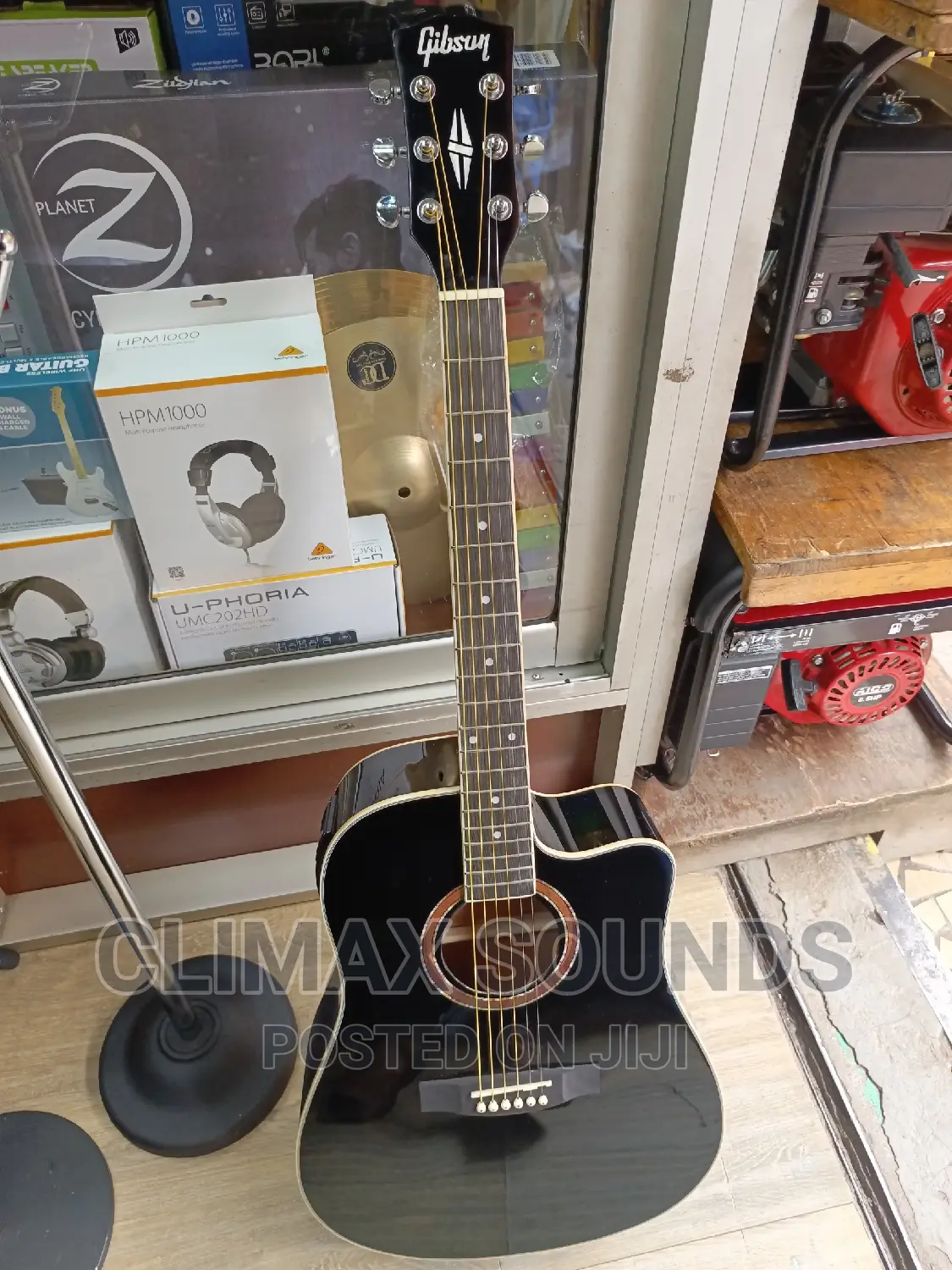 Gibsony Semi Acoustic Guitar Black