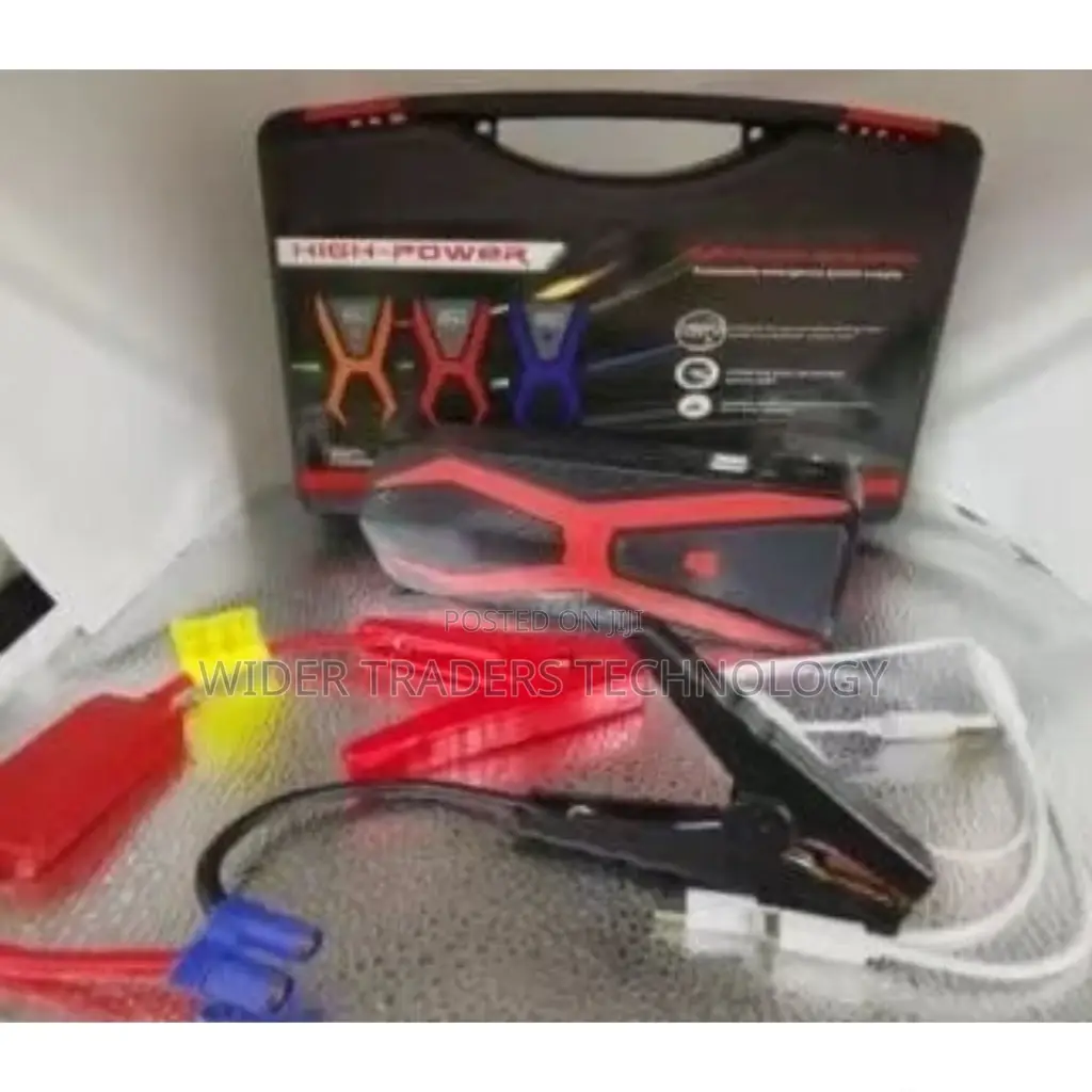 12V Car Jump Starter Power Bank Kit With Tyre Air Compressor