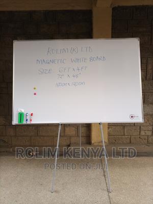 Whiteboard 5ftx4ft + Tripod Stand + 4 Pens + Eraser - thumbnail 2