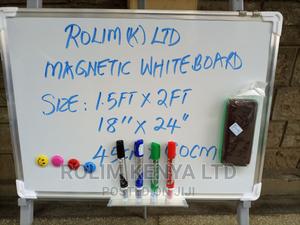 Whiteboard 60cm by 90cm + 4pens + Eraser + 4magnets - thumbnail 2