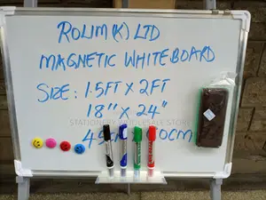 Whiteboard 60cm by 90cm + 4pens + Eraser + 4magnets