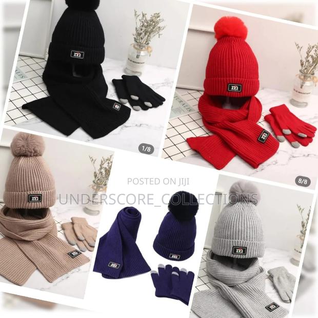 3 in 1winter Kids Beenies Hat,Scarf Set and Gloves