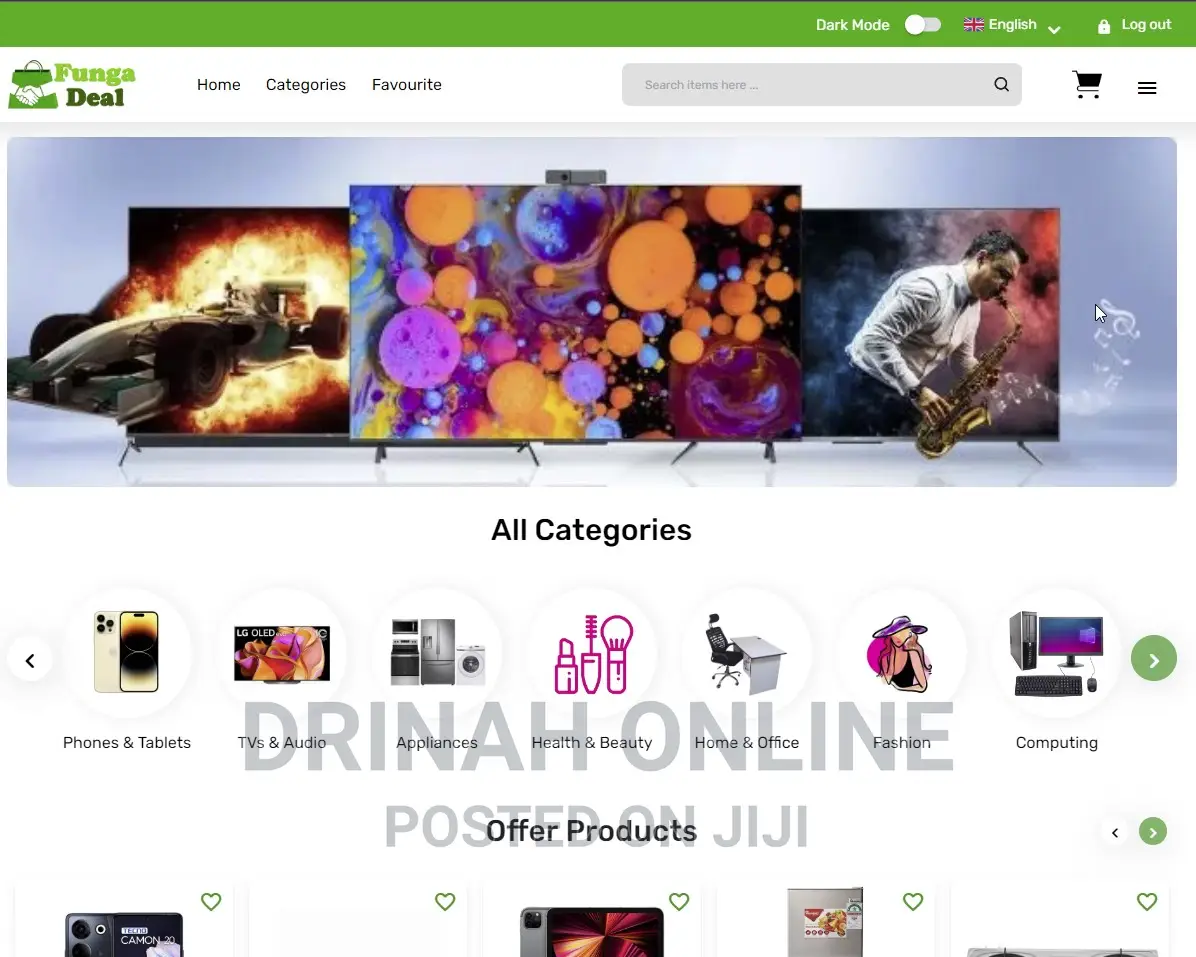 Ecommerce Website With MPESA Integrated, User Delivery App
