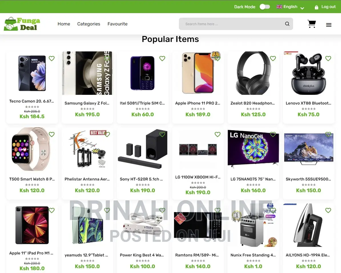 Ecommerce Website With MPESA Integrated, User Delivery App