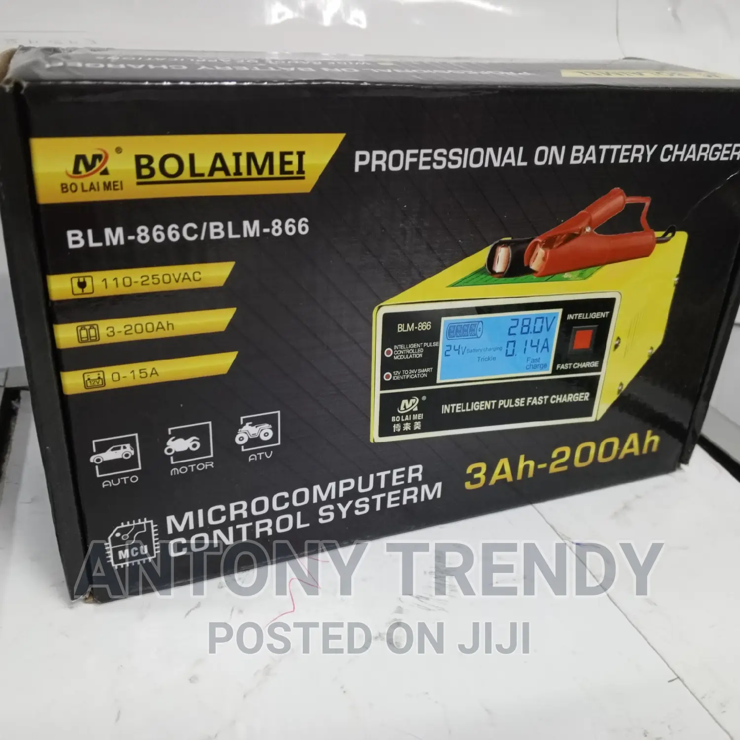 Car Battery Charger Bolaimei 3ah-200ah